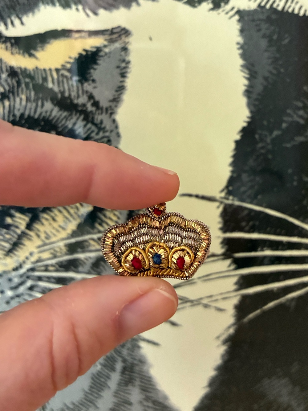 Teeny Tiny Crown Brooch!